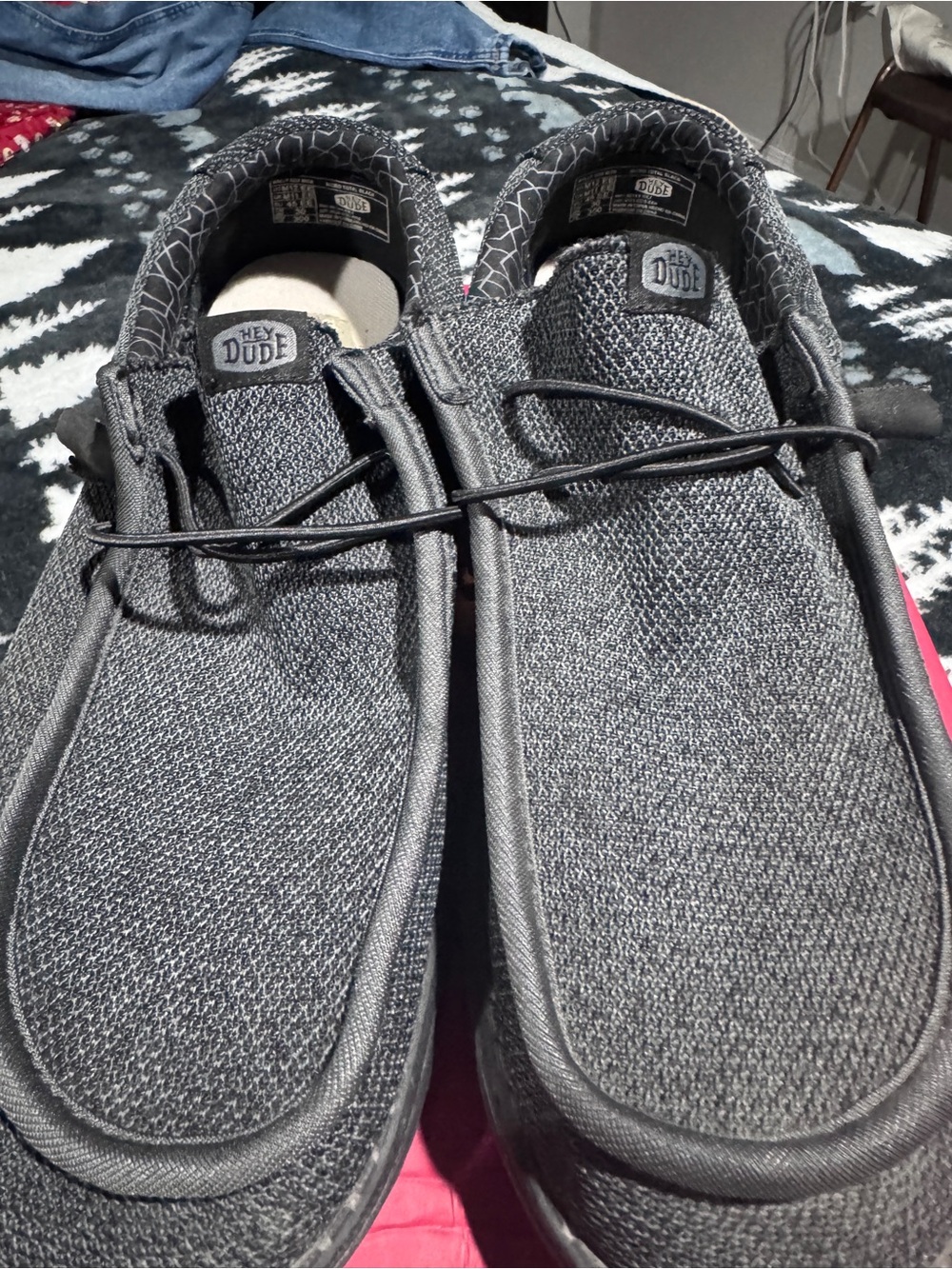 Hey Dude Men’s Slip-On Loafers – Charcoal